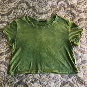 Boxy Cropped Distressed Tee